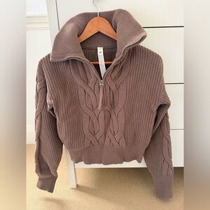 Lululemon quarter zip cropped sweater